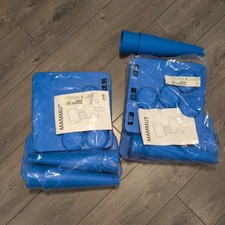 pair of IKEA Mammut blue Chairs Indoor/Outdoor Furniture new unused