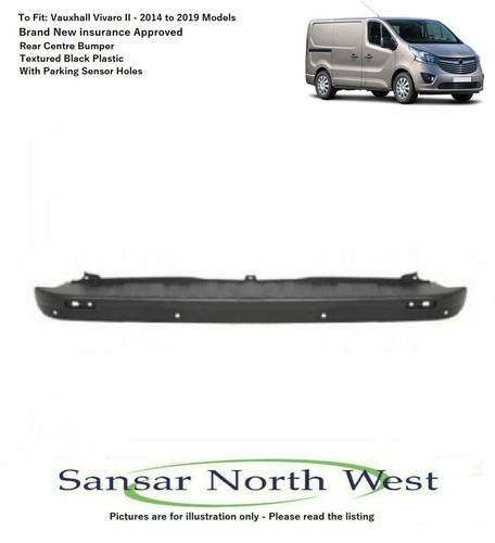 Vauxhall vivaro rear - -, bumper