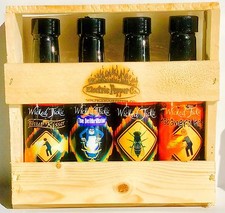 Ghost Pepper Hot Sauce Gift Set +7 Whole Free Ghost Peppers Wicked Tickle Spice