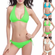 Vibrant Color Plunge Halter