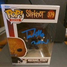 Michael Pfaff Tortilla Man Slipknot 379 Signed Funko Pop w/Beckett COA 