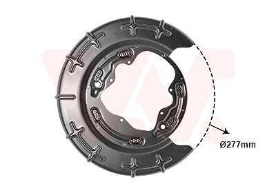 Splash panel brake disc - disc, for