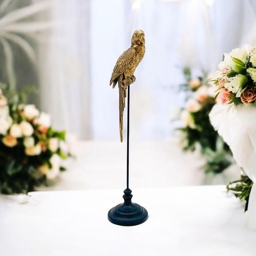 98cm tall gold parrot - 98cm,