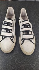 Raf Simons Low-top Sneakers ‘White’ UK11 EU45  Fastening Black Trim