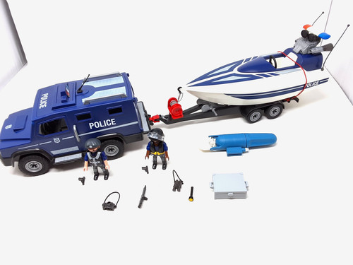 Playmobil 5187 police truck - playmobil,