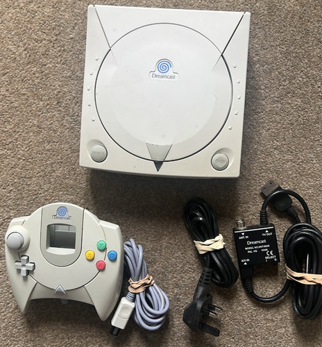Sega dreamcast white console - sega,
