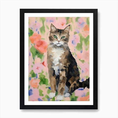 Manx cat painting - manx,