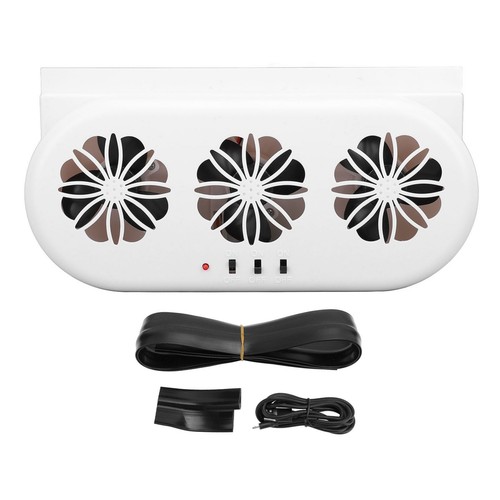 Solar powered car exhaust fan - powered,
