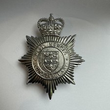 Obsolete British Police West Mercia Constabulary Police Helmet Badge