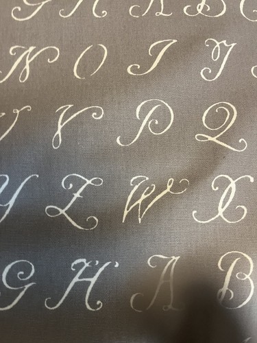 Abc grey cotton - abc, fabric