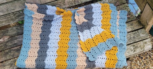 Vintage autumn colours crochet - vintage,