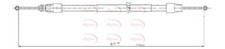 APEC Parking Brake Cable Rear