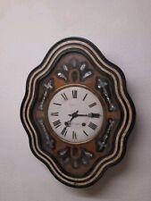 Large Rare Vintage Roussel Paris.  grandpre Striking Wall Clock.Mother Of Pearl.