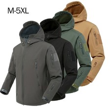 Waterproof Tactical Soft Shell Mens Jacket Coat Windbreaker Military Army Jacket