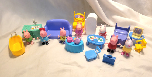 Peppa pig figure - pig, furniture