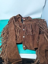 Vintage Brown Biker Fringe