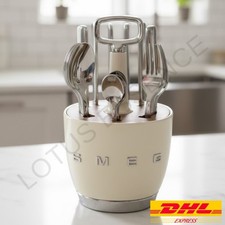 SMEG Cream Cutlery Holder
