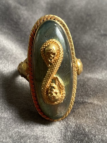 Antique memento mori gold - mori,