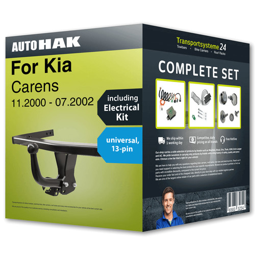 Towbar fixed for kia carens - kia,