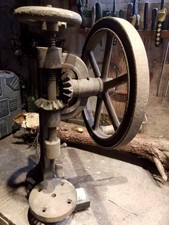 Vintage Bench Hand cranked Pillar Drill