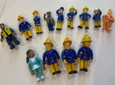 Fireman Sam Mixed Action Figures Toy Bundle (x4 G1 ) Job-Lot 2000’s Vintage Play