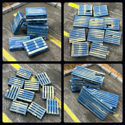 Model railway shipping pallets - railway,