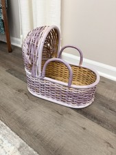 Vintage Wicker Baby Doll