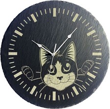Large Genuine Slate Wall Clock