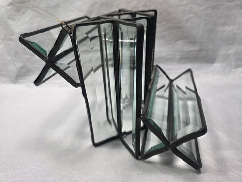 Beveled glass metal frame - glass,
