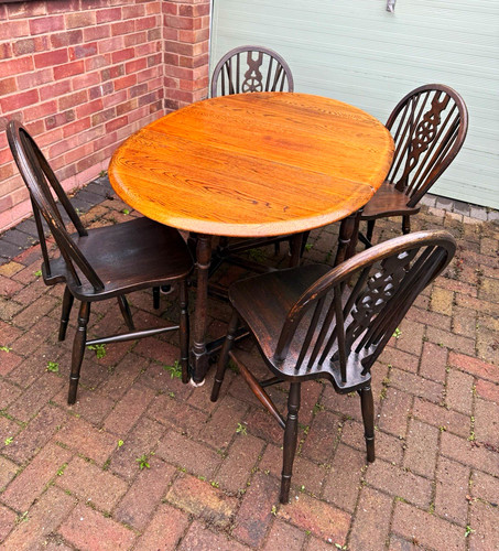 Vintage 1960s oak gateleg - vintage,