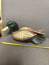 Vintage Carved Wooden Duck