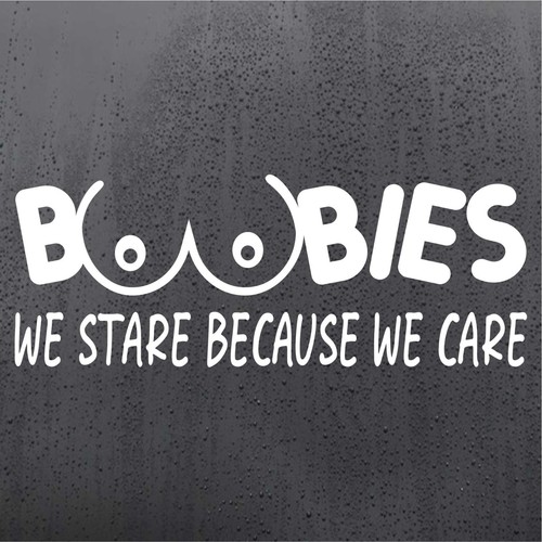 Boobies stare care funny - care, vinyl