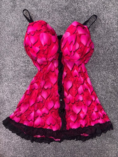 Vintage babydoll cami hearts