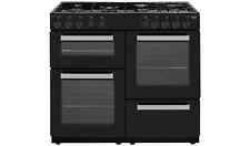 Bush BRC100RDHEB 100cm Dual Fuel Range Cooker - Black with 7 gas burner