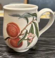PORTMEIRION Pomona Espresso Coffee Cup Royal George Peach Delft 3” - VGC RARE
