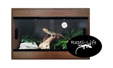 Repti-Life Vivarium 24x15x15 in Walnut, 2ft vivarium