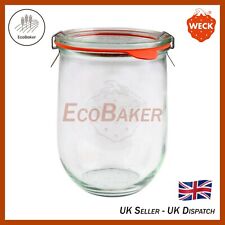WECK 745 1062ml Tulip Glass Sourdough / Preserving Jar, Lid, Seal & Clamps 