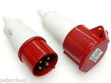 16 Amp 4 Pin Plug and Coupler