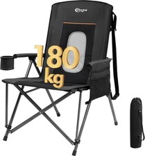 Portal Folding Camping Chair for Adults High Back Heavy Duty 180KG Load Foldable