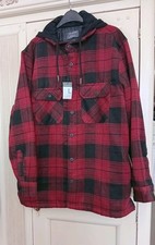 Mens CHECK  COTTON QUILT LINED