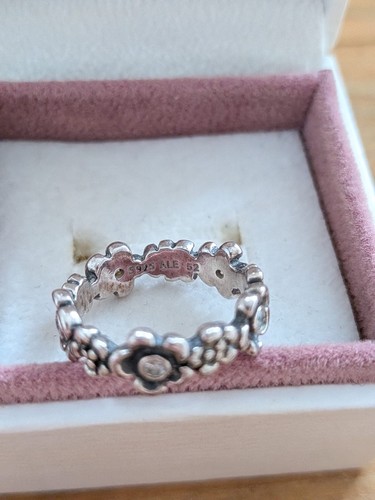 Pandora flower band ring - band,