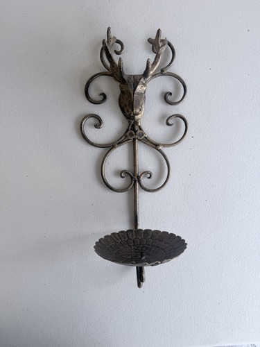 Metal stag head wall - metal,