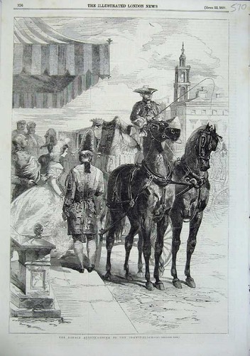 Original old antique print - original,