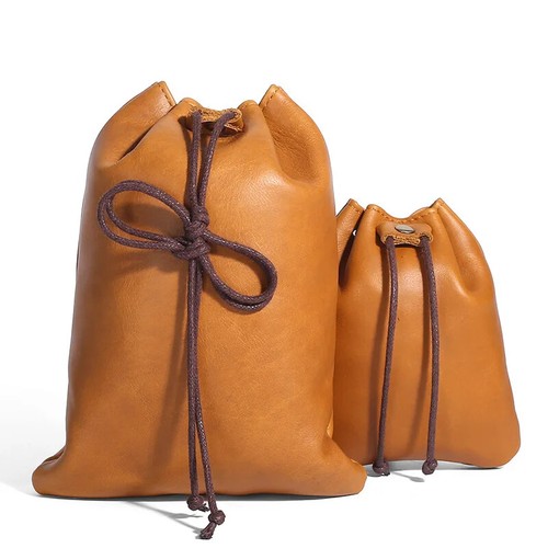 Medieval leather drawstring - medieval,