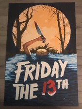 Robert Tanenbaum Friday the 13th 24x36 BNG poster screen print not Mondo