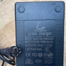 54.6V 2A Charger for Kugoo M4 Pro / M4 Kirin / Hitway 800W / Qings Wing 48V