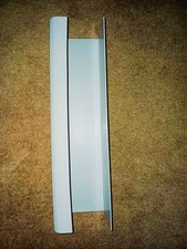 Large White Under-Desk Cable Management Tray, Easy Install, durable PVC