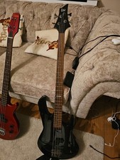 ESP LTD B-10 Electric Bass Guitar – Black – 4 String – P/J Pickups