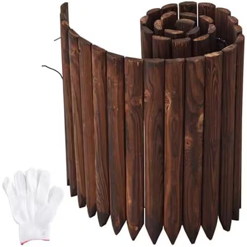 Flexible wooden garden edging - wooden,