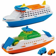 Kids Play Car Ferry Cruise Sea